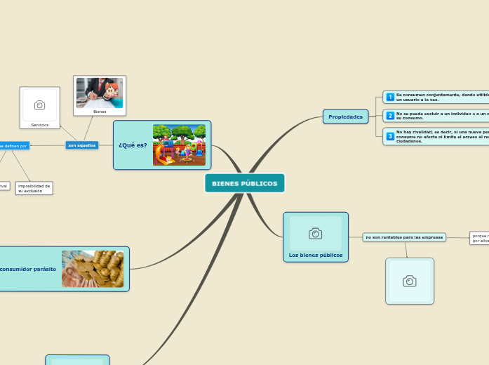 BIENES PÚBLICOS Mind Map